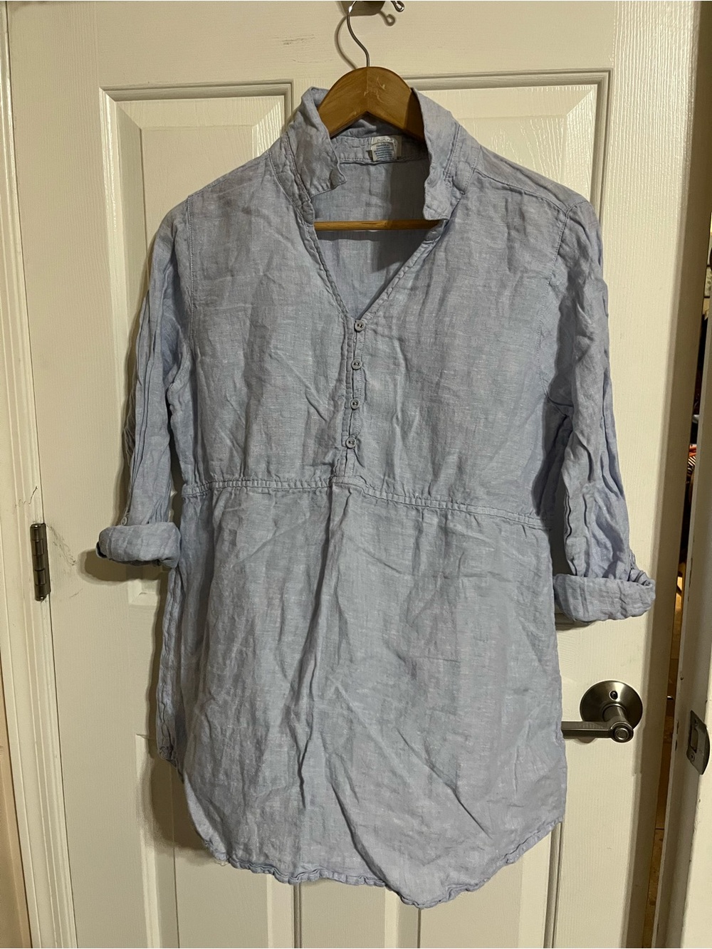 Sigrid Olsen Light Blue 100% Linen Tunic
19-25